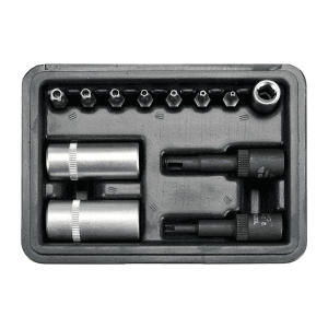 Yato 12 Pcs 1/4 Inch Sq. Drive Air Conditioning Socket Set, YT-12007