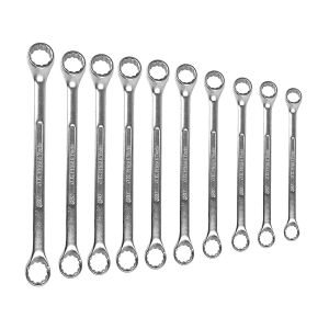 JK 10 Pcs (6 x 7 mm - 24 x 27 mm) Ring Spanner Set, SD7800094