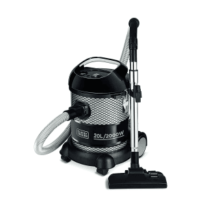 Black+Decker 20L / 2000W Dustbowl Barrel Vacuum Cleaner and Blower with onboard Accessories Storage, BV2000-B5
