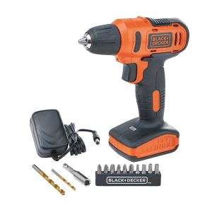 Black+Decker 12V / 10mm Li-ion Cordless Variable Speed Reversible Drill/Driver, LD12SP-IN