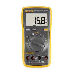 Fluke 15B Max-01 6000 Counts / 600V Economical Digital Multimeter With TL75 Test Leads