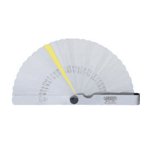 Insize 0.0015 - 0.035 inch Feeler Gauge (32 Blades), 4608-31