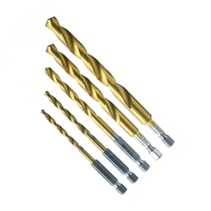 Hogert 5 Pcs Metal Drill Bit Set, HT6D180