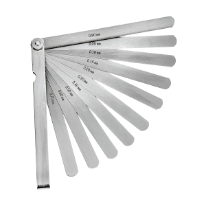Mitutoyo 0.05 - 0.8 mm / 150 mm Blade Length Feeler Gauge (10 Leaves), 184-308S