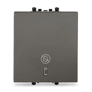 Schneider Electric Zencelo 2 Module Do Not Disturb Switch - Dark Grey (Pack of 10 Pcs), INH8453(BZ)