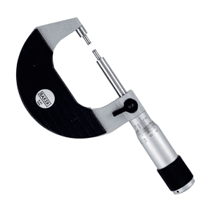 Baker 0 - 25 mm External Spline Micrometer (Dia. 3 mm x L 8 mm Carbide Measuring Faces), MMC25 - S3