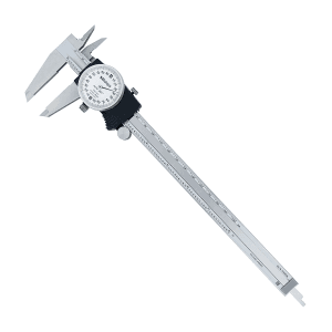 Mitutoyo 200 mm / 8 inch Dial Caliper with Locking screw & Thumb Roller (0.2 inch Per One Revolution), 505-741J