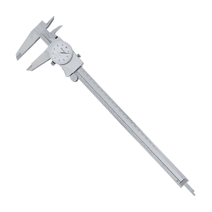 Mitutoyo 300 mm / 12 inch Dial Caliper with Locking screw & Thumb Roller (0.1 inch Per One Revolution), 505-746