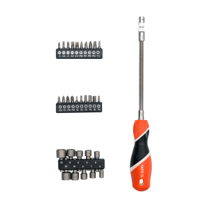 Yato 1/4 Inch Flexible Screwdriver Bits Set (Pack of 31 Pcs), YT-25972