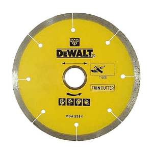 Dewalt 4-1/2 inch / 115 mm Industrial Grade Continuous Diamond Wheel Thin Cutter (Porcelain Tiles), DX3121