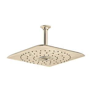 Kohler Rain Max 305 mm Square Single-Function Rainhead In French Gold Finish, K-26856IN-AF