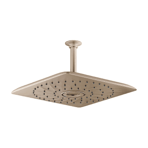 Kohler Rain Max 305 mm Square Single-Function Rainhead In Brushed Bronze Finish, K-26856IN-BV