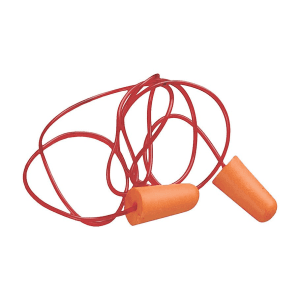 Karam Corded Disposable Ear Plug With Nylon Thread (Pack Of 100 Pcs), EP-02(A)