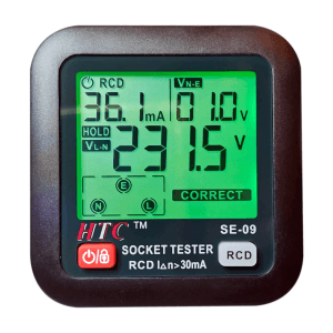 HTC AC 30 - 260V / 45 - 65Hz Socket Tester, SE-09