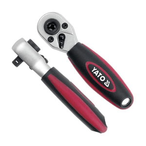 Yato 1/4 Inch Sq. Drive 10 mm Bit Drive Ratchet Handle, YT-0331