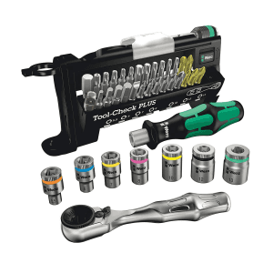 Wera 39 Pcs 1/4 Inch Sq. Drive Tool-Check PLUS, 05056490001