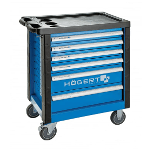 Hogert 6 Drawers Tool Cabinet with Tools (171 Pcs), HT7G052