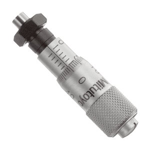 Mitutoyo 0 - 6.5 mm Miniature Micrometer Head with Clamp Nut (Flat), 148-203-10