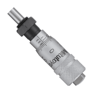 Mitutoyo 6.5 - 0 mm Miniature Micrometer Head with Clamp Nut (Reverse Reading), 148-211-10