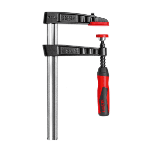 Bessey 250 mm Malleable Cast Iron Screw Clamp with 2-component Plastic Handle, TG25-2K
