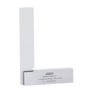 Insize 50 x 40 mm Flat Edge Square with Wide Base (90°), 4792-50