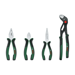 Bosch 4 Pcs Long-lasting Pliers Set, 1 600 A02 W7K