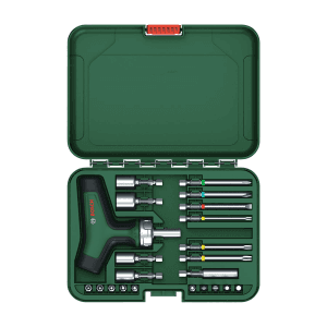 Bosch 22 Pcs Bit Ratchet T-handle Screwdriver Set, 1 600 A02 Z9T