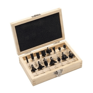 Bosch 6.00 mm Shank Trimming & Edging Router Bits Set (Pack Of 15 Pcs), 2 607 019 470