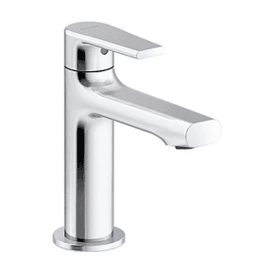 Kohler APT Flux Single-handle Bathroom Sink Faucet Pillar Tap In Polished Chrome Finish, K-34067IN-4-CP