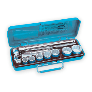 Taparia 15 Pcs 1/2 Inch Sq. Drive BiHexagonal Socket Set (12PT), S-22MXL