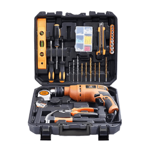 JK Super Drive Professional Tool Kit with 13mm (550Watt) Heavy duty Impact Drill Machine For Home, DIY & Professional Use (98-Pieces), SD9000014A