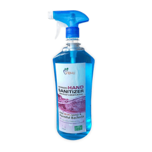 Vibhu's 1000 ml Antibacterial Liquid Spray Hand Sanitizer with Lemon Extract
