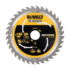 Dewalt 7-1/2 inch / 190 mm XR Extreme Runtime Circular Saw Blade (36 Teeth), DT99563-QZ