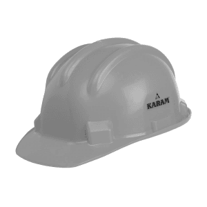 Karam ISI Marked Shelmet Safety Helmet With Plastic Cradle (Grey), PN501
