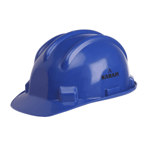 Karam ISI Marked Shelmet Safety Helmet With Plastic Cradle (Lamination Blue), PN501
