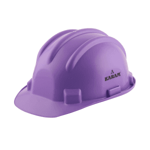 Karam ISI Marked Shelmet Safety Helmet With Plastic Cradle (Violet), PN501