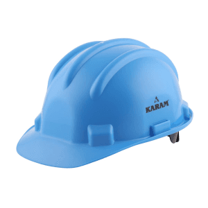 Karam ISI Marked Shelmet Ratchet Type Safety Helmet With Plastic Cradle (Star Blue), PN521