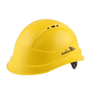 Karam ISI Marked Shelblast Safety Helmet Without Peak (Lemon Yellow), PN545