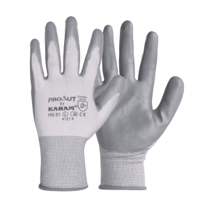 Karam White Supported Hand Gloves (Large), HS31