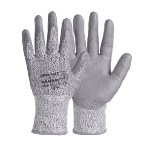 Karam Grey Supported Hand Gloves (Large) (Pack Of 6 Pair), HS41
