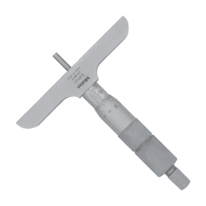 Mitutoyo 0 - 50 mm Depth Micrometer with Interchangeable Rods (101.6 mm Base Width), 129-113