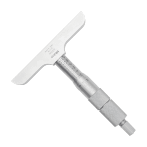 Mitutoyo 0 - 300 mm Depth Micrometer with Interchangeable Rods (101.6 mm Base Width), 129-153