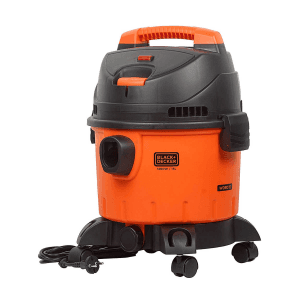 Black+Decker 15-Litre, 1400 Watt, 16 KPa High Suction Wet & Dry Vacuum Cleaner & Blower with HEPA Filter & Reusable Dustbag (Red/Grey), WDBD15-IN