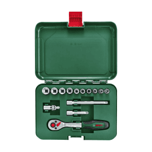 Bosch 14 Pcs 1/4 Inch Sq. Drive Socket Set, 1 600 A02 BY0