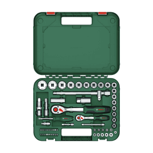 Bosch 57 Pcs 1/4 & 1/2 inch Sq. Drive Socket Set, 1 600 A02 Z9G