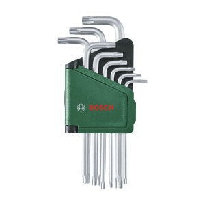 Bosch 9 Pcs Torx Allen Key Set, 1 600 A02 Z9C