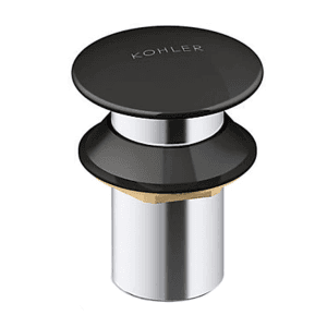 Kohler Pop-up Drain Without Overflow in Black Finish, K-24740IN-7
