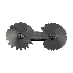Mitutoyo 1 - 7 mm Radius Gauge Set (34 Pairs of Leaves), 186-105