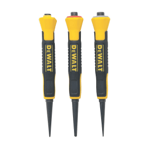 Dewalt 3 Pcs Bi-Material Nail Punch Set, DWHT0-58018