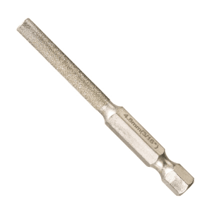 Makita 1/4 inch Hex Shank 4.8 mm Dia Round File Bit for filing saw chains (3/16 inch), D-73760